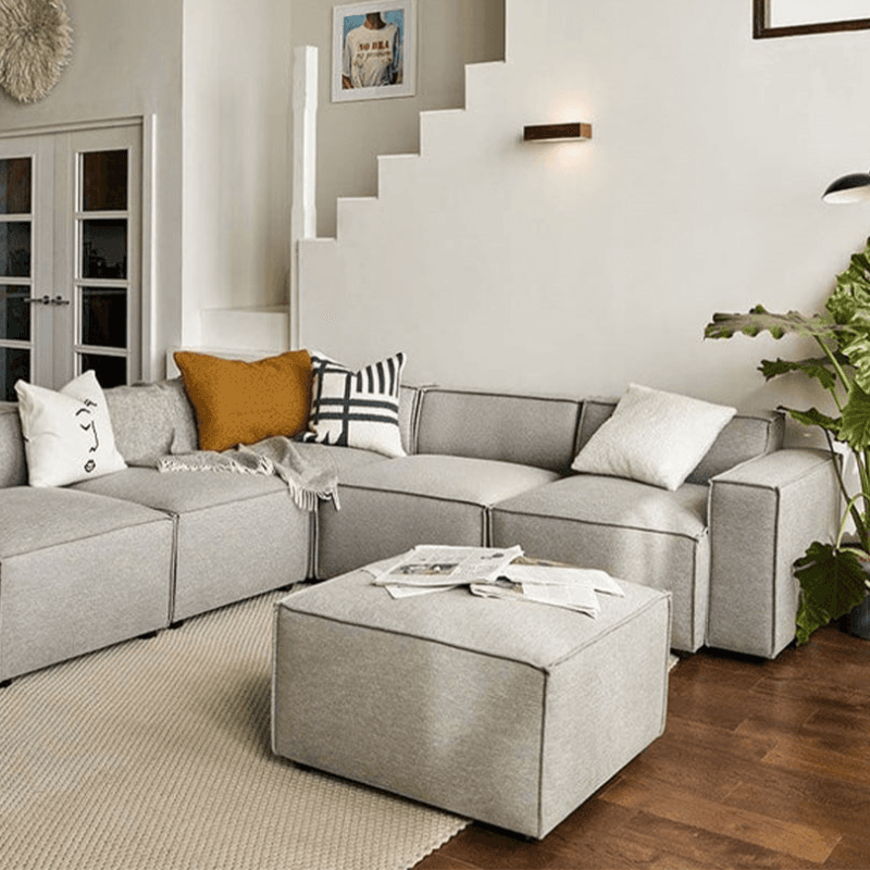Model 03 Linen Ottoman, Shadow