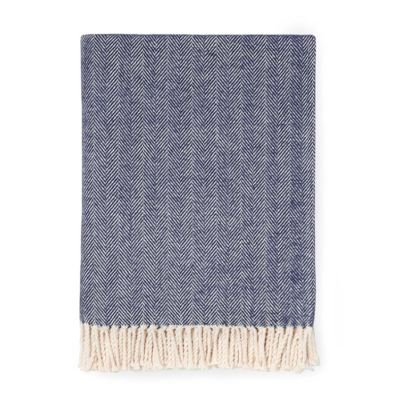Celine Throw, W130 x L180cm, Navy