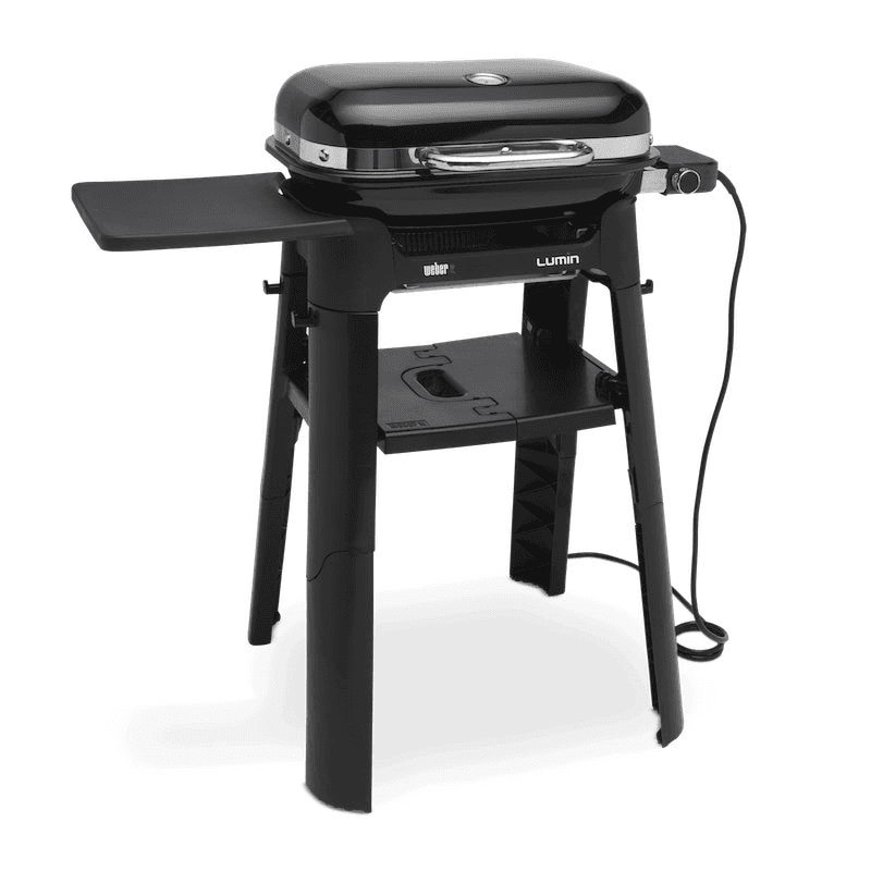 Lumin Compact BBQ with Stand, H91cm, Black