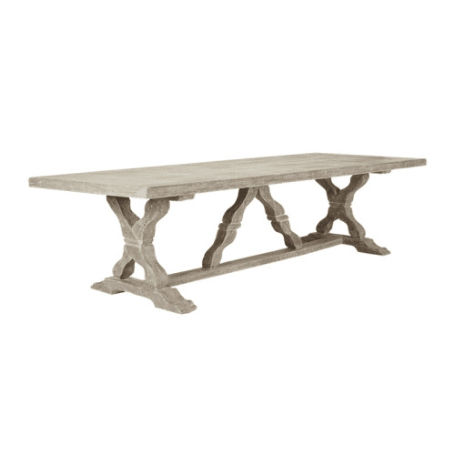 Image showing the Conisbrough Dining table, L100 x W260 x H75cm, Grey product.