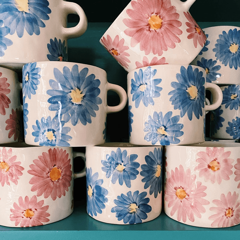 Cherished Moments Set of 2 Mugs, 500ml, Blue & Pink