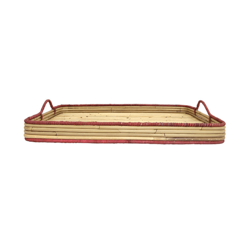 Image showing the Rattan Tray, 50cm, Red product.