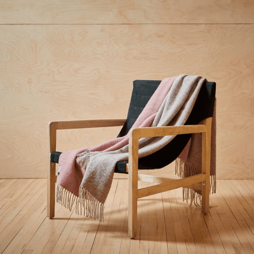 Image showing the Dartmoor Throw, 150 x 183cm, Sunken Pink product.