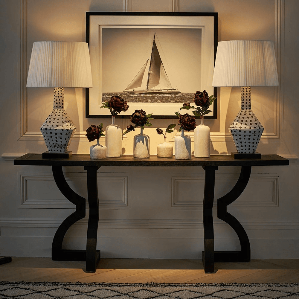 Kaishu Console table, L200 x W50 x H85cm, Black