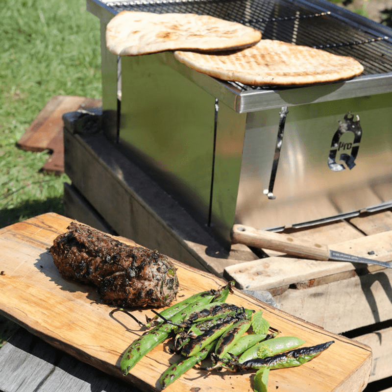 Flatdog Portable Fold Flat BBQ Grill, Stainless Steel