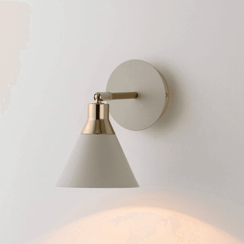 Image showing the Cone Wall Light, H13.5cm, Sand product.