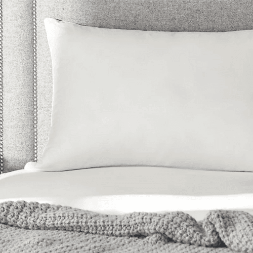 Image showing the Muscovy Duck Down Super King Soft Support Pillow, White product.