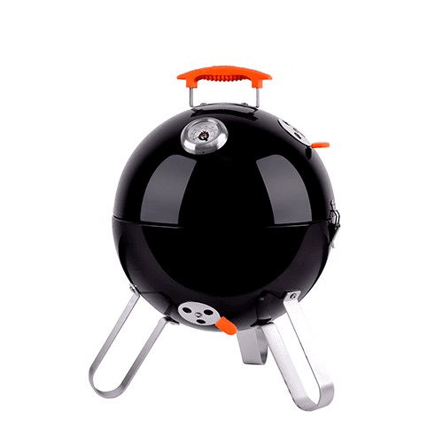Ranger V4 Charcoal BBQ Smoker, 37cm, Black