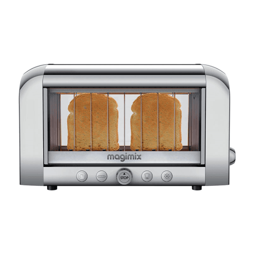 Image showing the Vision 2 slot toaster - 11526, Brushed Stainless Steel product.