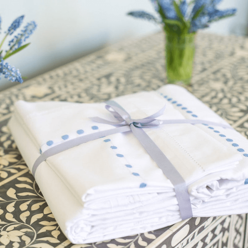 Dots King Size Duvet Cover, Blue