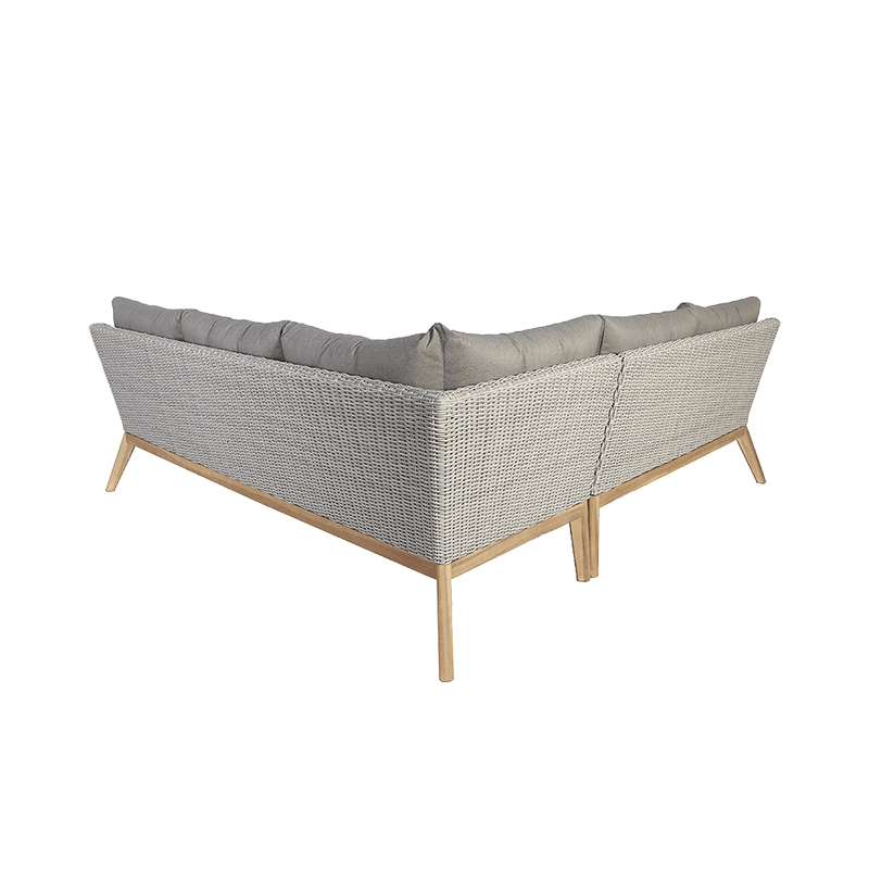 Larissa Corner Set, Light Kubu Grey