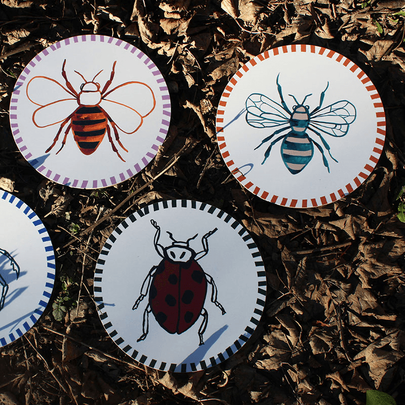 Wasp Placemat, D28cm, Multi