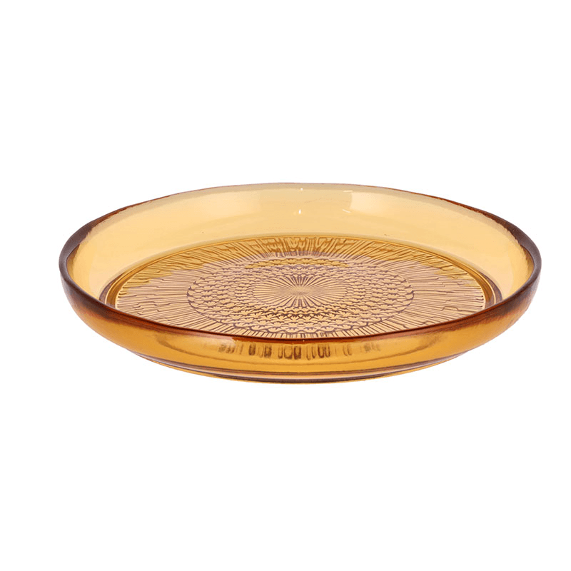 Kusintha Plate, D18cm, Amber