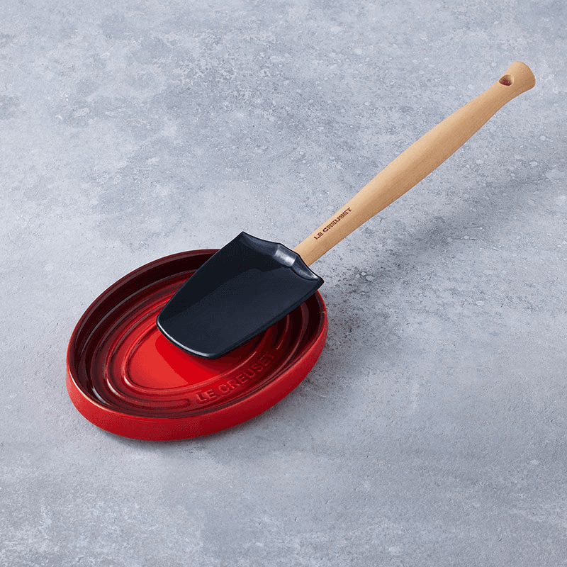 Oval Spoon Rest, Cerise