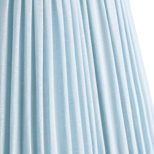 Image showing the scalloped Shade, 35cm, blue sky linen product.