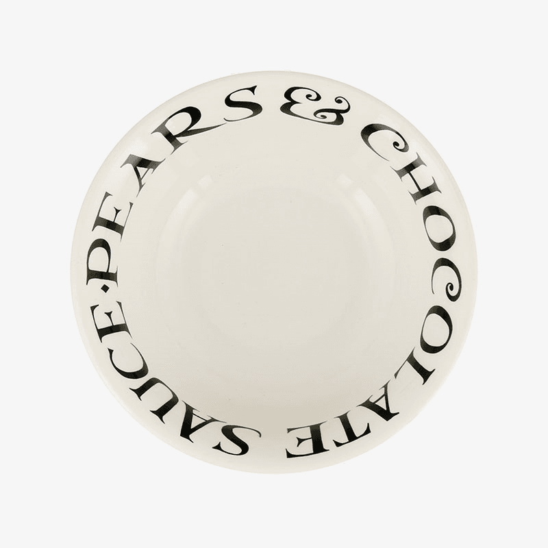 Black Toast Cereal Bowl, D16.5cm, Cream