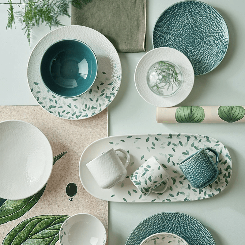 Carve Green Medium Plate, D23cm