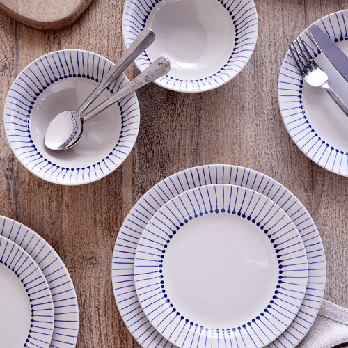 Image showing the Iba Dinnerware Set, Indigo product.