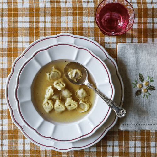 Image showing the Romilly Set of 4 Pasta Dishes, D23.5cm, Red product.