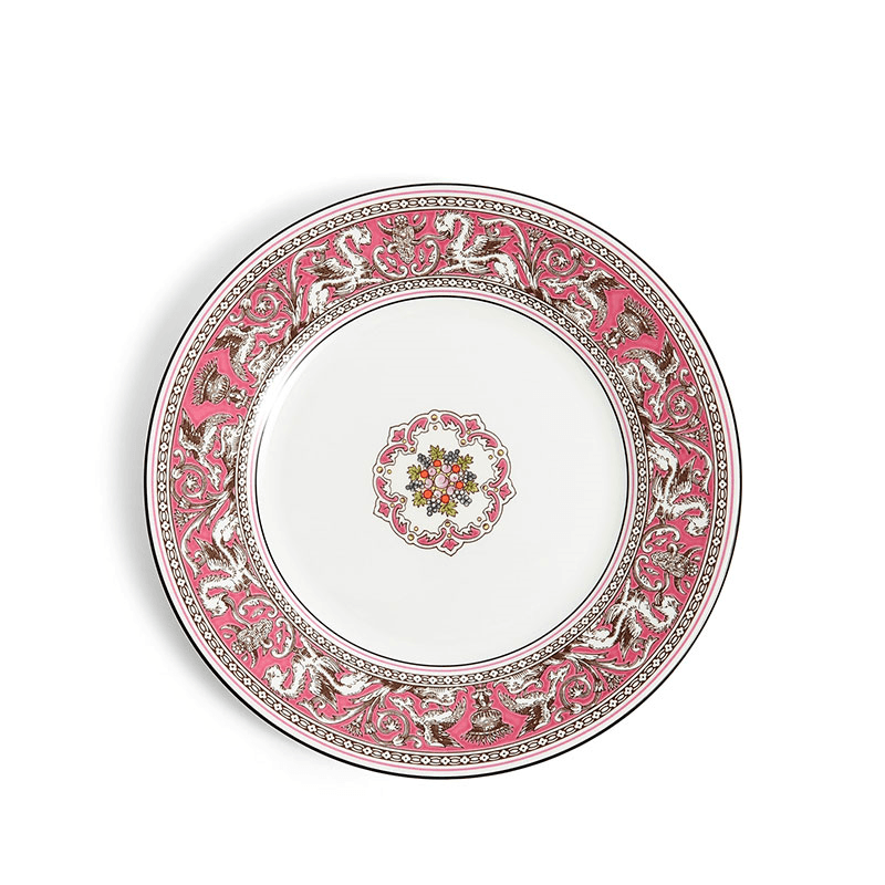 Florentine Plate, D20.6cm, Fuchsia