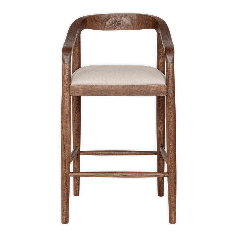 Anbu Acacia  Counter Chair, Washed Walnut