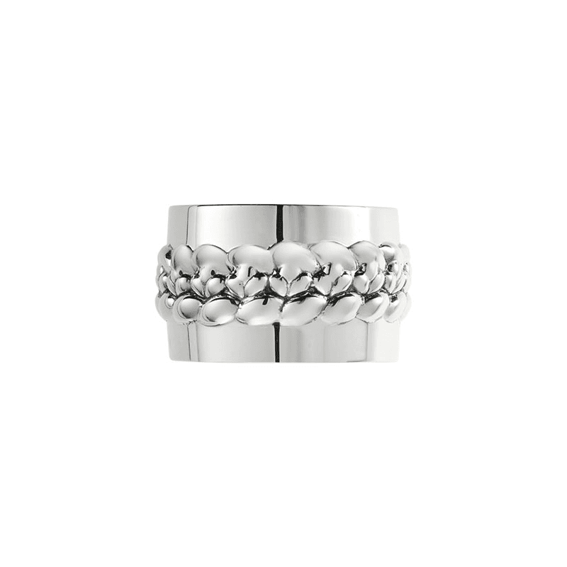 Babylone Napkin Ring, D4cm, Silver