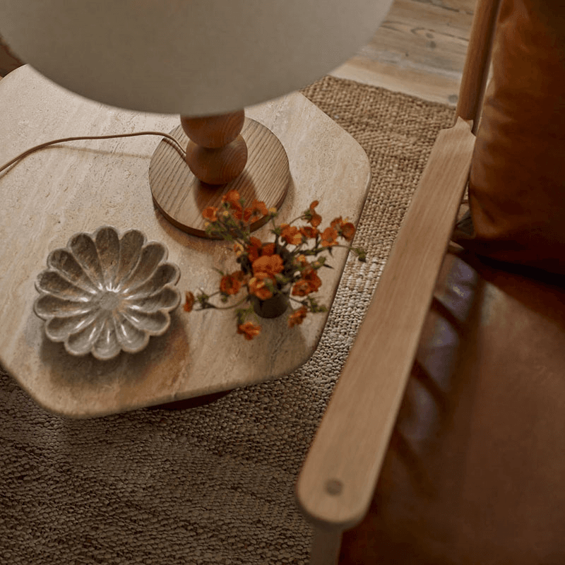 Malborough Flower Bowl, D20cm, Marble