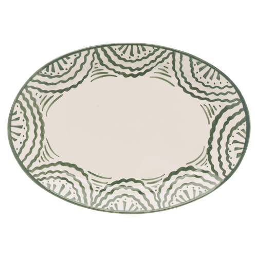 Image showing the Ondas Serving Platter, L36 x W26.5cm, Green product.