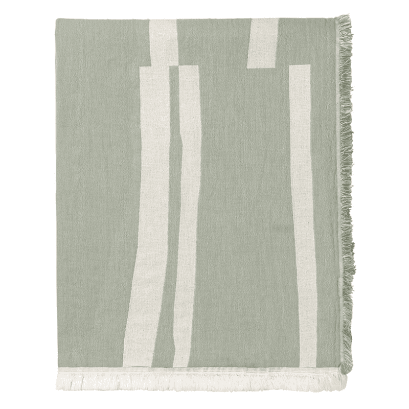 Lyme Grass Throw, H180cm x W130cm, Green