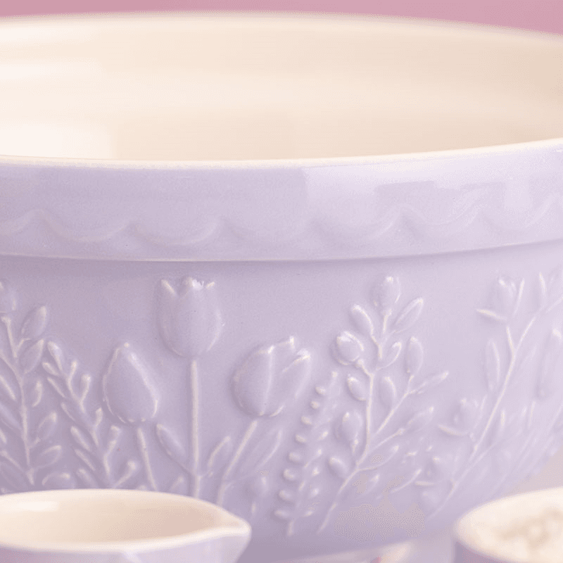 In The Meadow Tulip Mixing Bowl, D24cm, Lilac