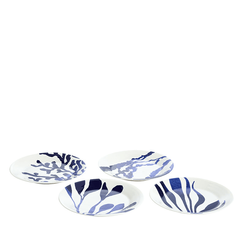 Pacific Set of 4 Side Plate, D24cm, Blue