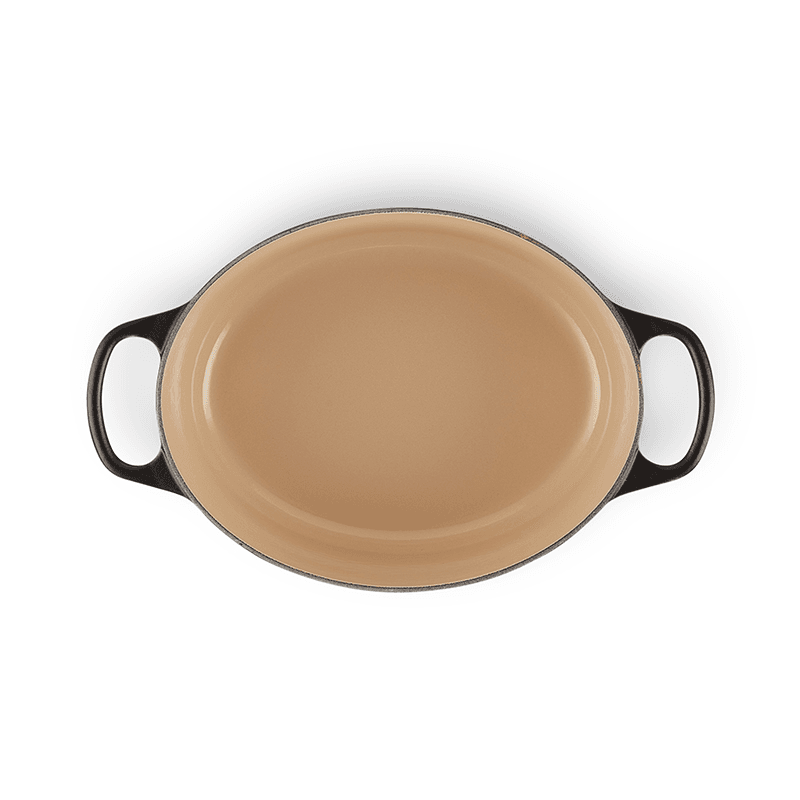 Signature Cast Iron Oval casserole, 29cm - 4.7 litre, Satin Black