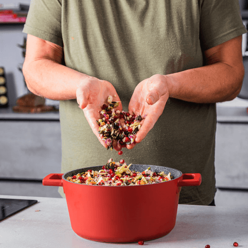 Image showing the Casserole Dish, 5L, Red product.