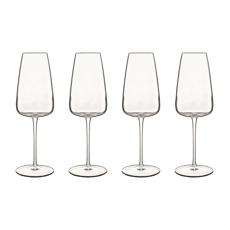 Talismano Set of 4 Prosecco Glasses, 400ml, Clear