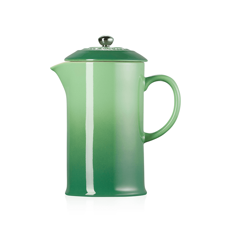 Stoneware Cafetiere with Metal Press, 1L, Bamboo Green