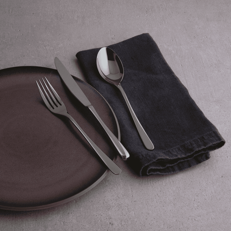 Taste Taste 24 Piece Cutlery Set, Black