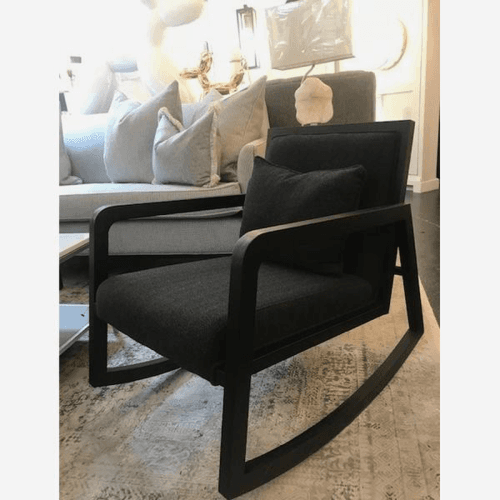 Image showing the Andrew Martin Rocking Chair, Black product.