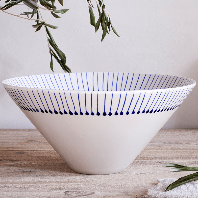 Iba Serving Bowl, D30cm, Indigo