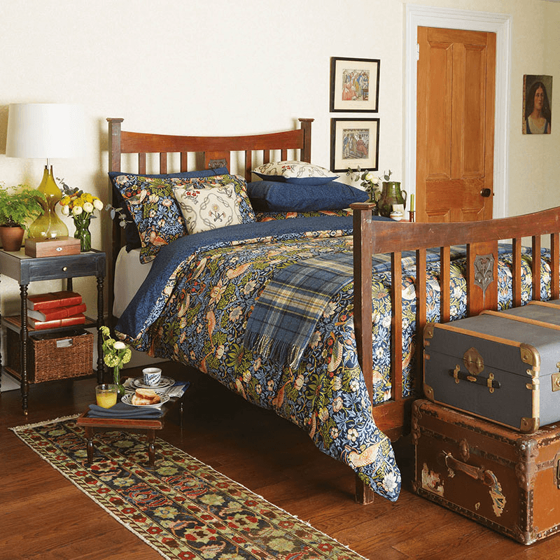 Strawberry Thief Duvet Cover Set, Double, Indigo
