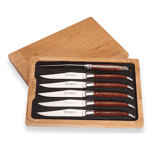 Image showing the Laguiole Set of 6 Steak Knives, Amourette product.