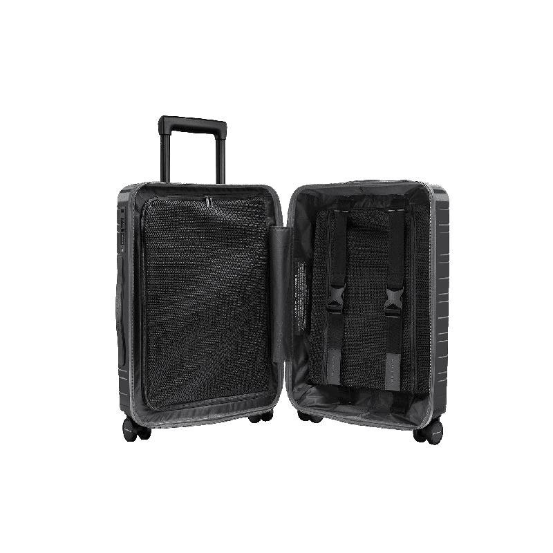 M5 Smart Cabin Suitcase, H55 x W20 x L40cm, Glossy Graphite