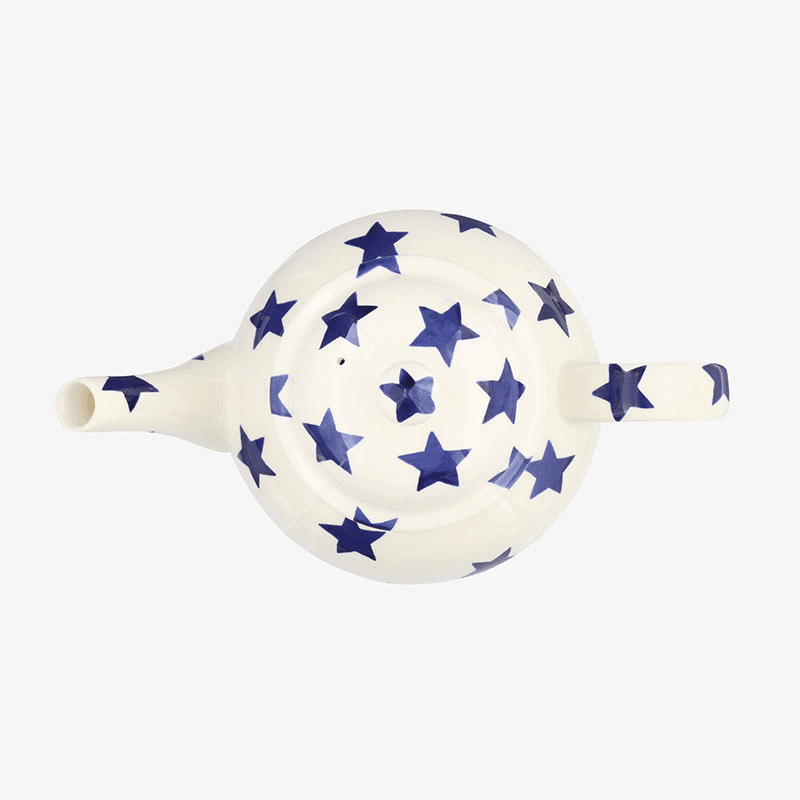 Blue Star Teapot, 1.6l, Cream