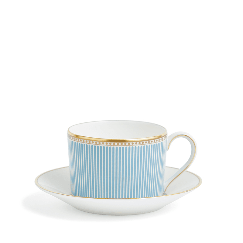 Helia Teacup and Saucer, 175ml, Mint Green