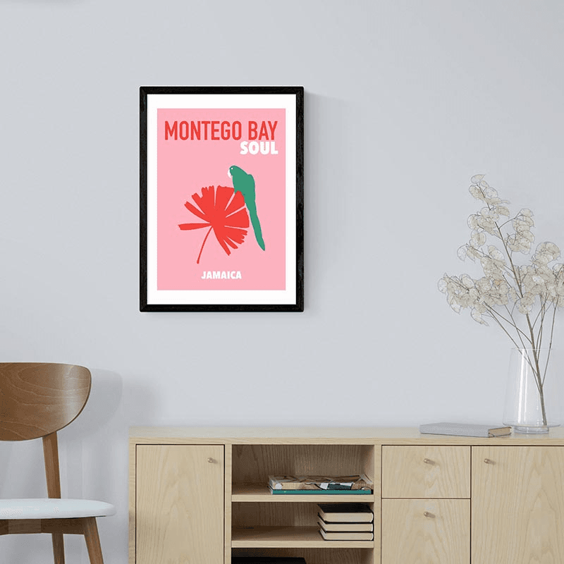 Mother & Sun Studio Montego Bay Soul Print, Pink