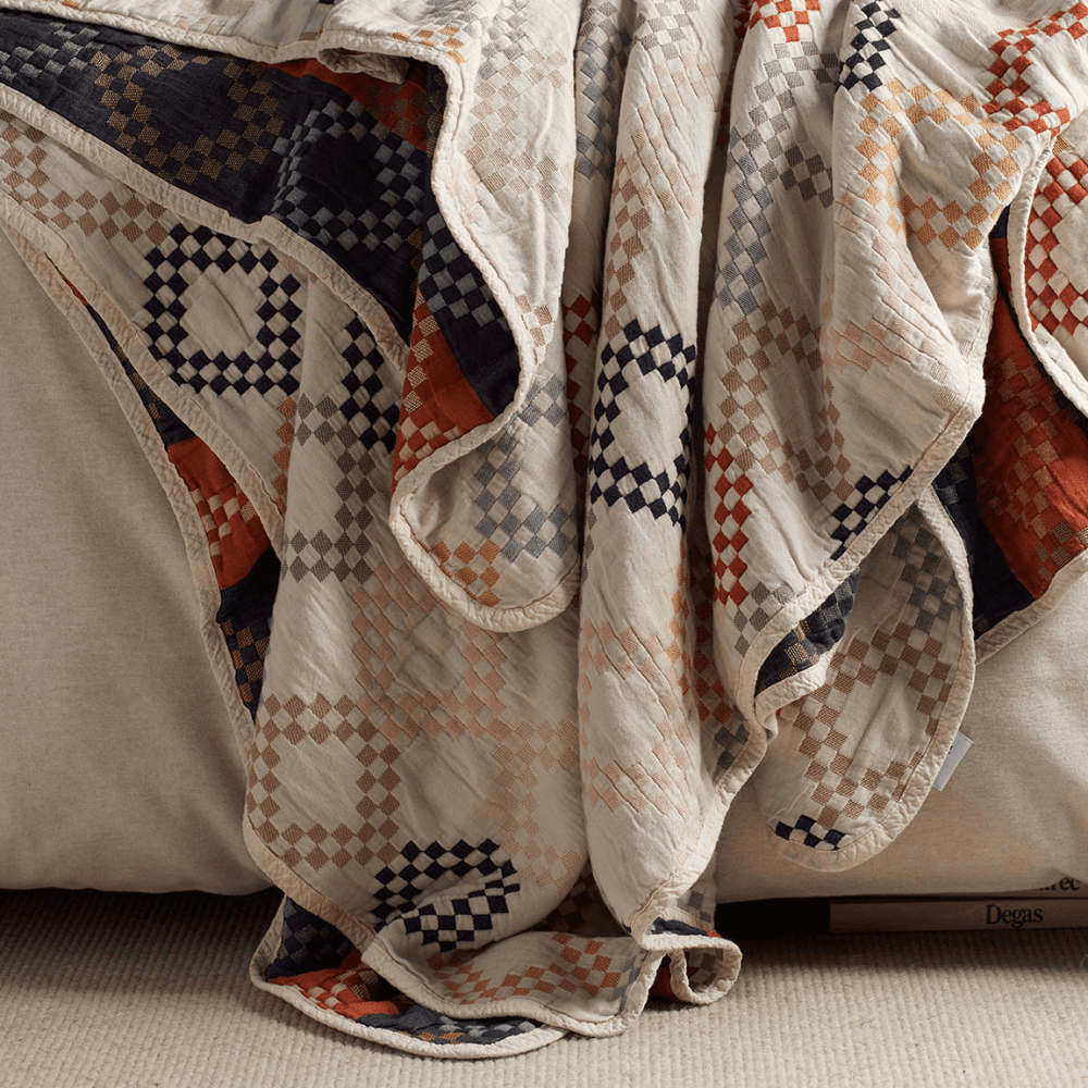 Jolene 100% Cotton Quilted Throw, Multi