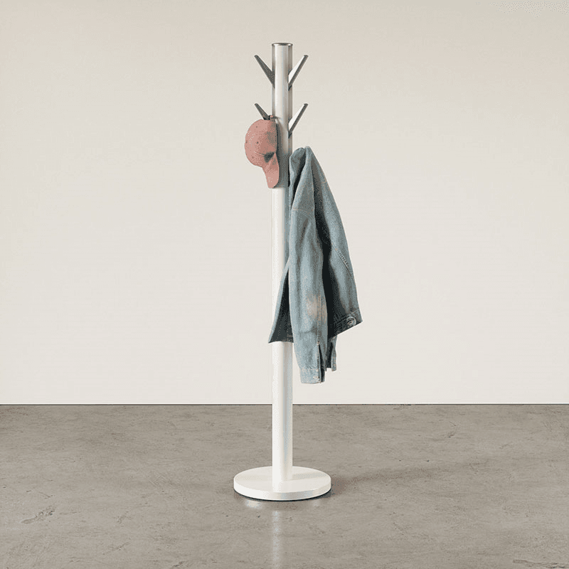Flapper Coat Rack, H168cm, White