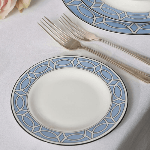 Image showing the Loop Set of 2 Dinner Plate, D26cm, Cornflower Blue product.