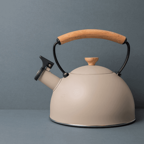 Image showing the Whistling Kettle Wood Handle, 2.5L, Latte product.