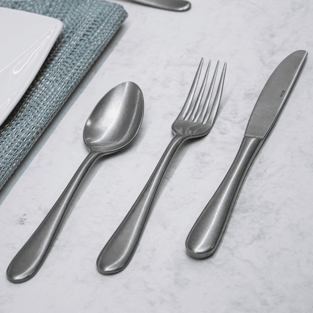 Vantage Serving Spoon, Stonewashed