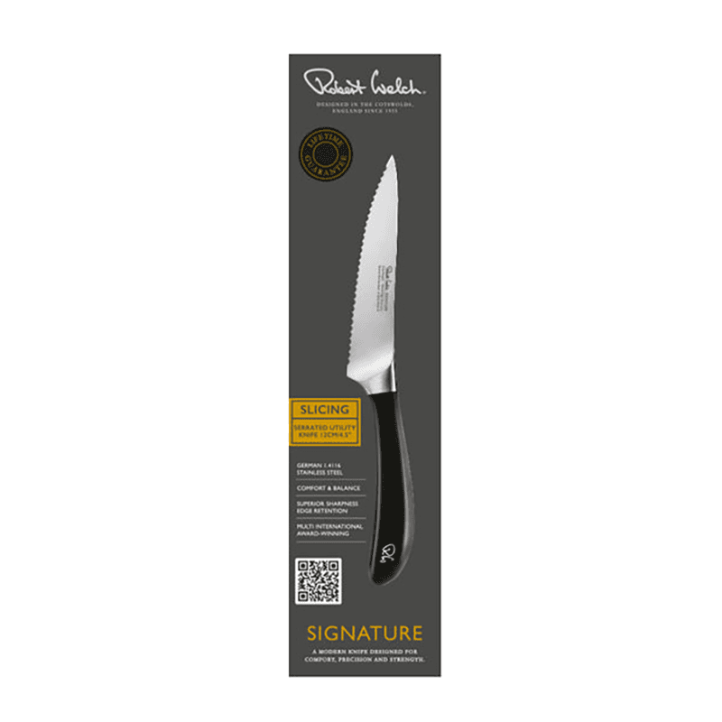 Signature Utility knife serrated, 12cm